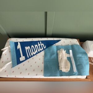 Blue Monthly Milestone Pennant